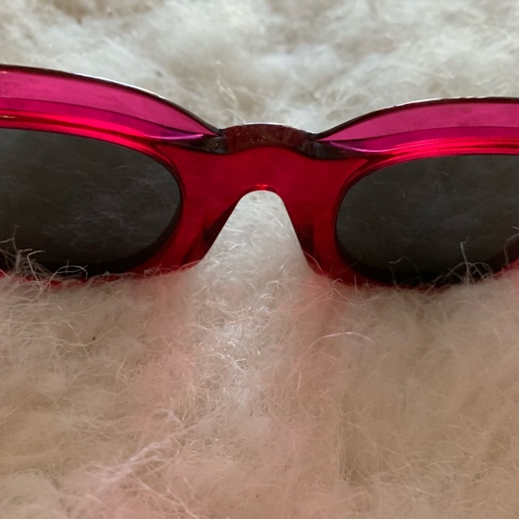 Celine sun frame Fuchsia glasses eye color gray - Picture 5 of 8